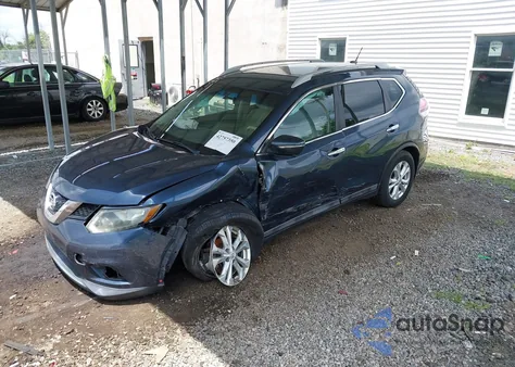 2015 Nissan Rogue Sv из США, поврежденный, VIN 5N1AT2MV6FC758795